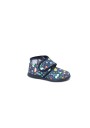 1 - GRUNLAND DALY PA1245 blu scarpe bambino pantofole tessuto strappo plantare