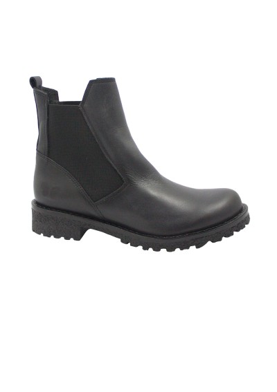 1 - FELMINI D645 black nero stivaletto beatles donna elastici pelle