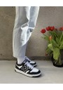 2 - NEW BALANCE GSB480 BW nero bianco scarpe ragazzi lacci sneakers pelle