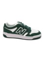 1 - NEW BALANCE GSB480 GH verde  scarpe ragazzi lacci sneakers pelle