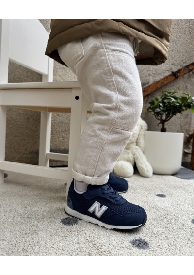 2 - NEW BALANCE NW515 NVY blu scarpe bambino laccio elastico strappi sneakers