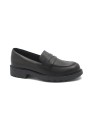 1 - CLARKS ORINOCO 2 PENNY black nero scarpe donna mocassino college pelle