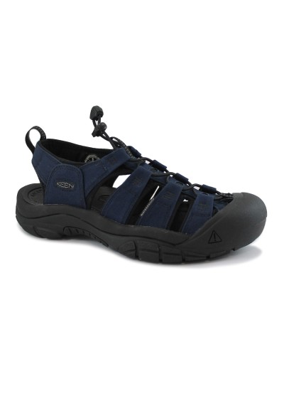 1 - KEEN 1026223 NEWPORT CANVAS navy blu scarpe aperte uomo elastico waterproof