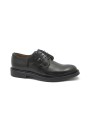 1 - FRANCO FEDELE 6553 nero scarpe uomo lacci derby elegante pelle liscia