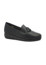 1 - GRUNLAND RYSA SC5563 nero scarpe donna zeppetta elastico montante pelle