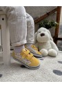 2 - VANS OLD SKOOL V RCP1T1 color theory checkerboard giallo bianco bambino sneakers strappi scacchi