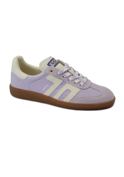 1 - BACK 70 108001 GHOST NYLON lilac lilla scarpe donna sneakers lacci suede