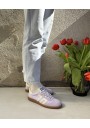 2 - BACK 70 108001 GHOST NYLON lilac lilla scarpe donna sneakers lacci suede