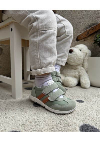2 - BALOCCHI 153305 SPINNER 21/22 menta verde scarpe bambino strappi pelle
