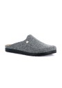 1 - GRUNLAND PONE CE0251 grigio ciabatte pantofola uomo feltro re-soft plantare