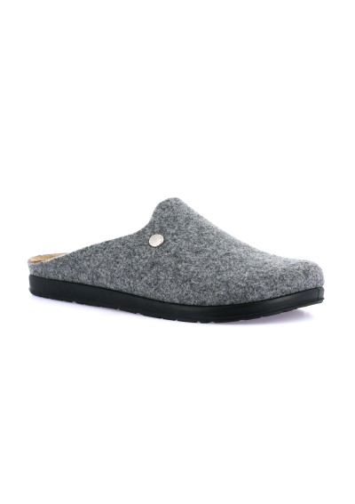 1 - GRUNLAND PONE CE0251 grigio ciabatte pantofola uomo feltro re-soft plantare