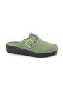 1 - GRUNLAND ROCA CI2961 verde ciabatte donna feltro re-soft