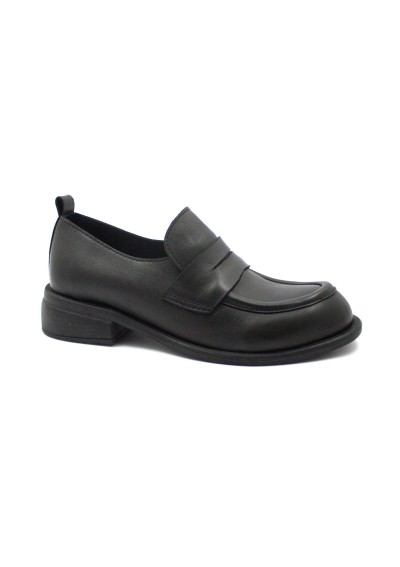 1 - BUENO SHOES WZ6804 nero donna scarpa slip on tacco college