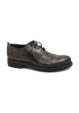 1 - J.P. DAVID 34804 bronzato marrone scarpe uomo pelle derby elegante lacci puntale