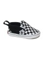 1 - VANS SLFB71 SLIP ON V CRIB black white nero scarpe snakers bambino culla elastico slip on
