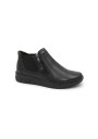 1 - VALLEVERDE 36300 nero scarpe donna stivaletto zip elastico pelle zeppa