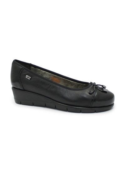 1 - VALLEVERDE VS10202 black nero scarpe donna ballerina comfort zeppa