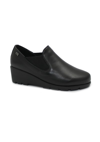1 - VALLEVERDE VS10401 nero scarpe donna comfort zeppetta elastici