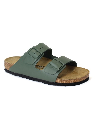 1 - BIRKENSTOCK ARIZONA BS 1029107 thyme verde ciabatte uomo fibbie