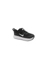 1 - NIKE CJ3818 WEARALLDAY black white nero bianco scarpe bambino/a tessuto strappo