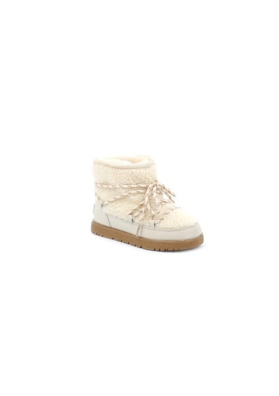 1 - GRUNLAND CROM PO2101 35/40 beige bambina stivaletto scarponcino pelo laccio