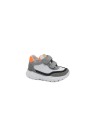 1 - FALCOTTO AMANTEA 19002 21/26 grey white grigio scarpe bambino sneakers strappi pelle