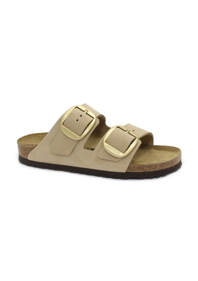1 - BIRKENSTOCK ARIZONA BIG BUCKLE 1024064 sandcastke beige sabbia ciabatte donna fibbie