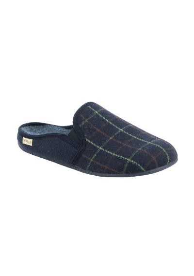 1 - GRUNLAND LECY CI2557 blu ciabatte pantofola uomo feltro