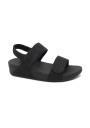1 - FITFLOP GA2-090 LULU ADJUSTABLE black nero sandalo donna strappi glitter