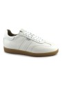 1 - NERO GIARDINI 00686 bianco scarpe uomo sneakers lacci pelle