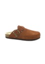 1 - GRUNLAND SARA CB2225 mattone ciabatte donna plantare re-soft lana fibbia