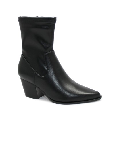 1 - STEVE MADDEN HEAD ON black nero stivaletto tronchetto donna tacco punta