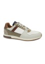 1 - AMBITIOUS 11240 11009 grey white camel bianco scarpe uomo sneakers lacci pelle
