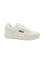 1 - ELLESSE NEW MITCHELL white crackle bianco scarpe uomo sneakers lacci pelle