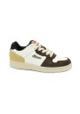 1 - ELLESSE NEW MITCHELL white yam root bianco marrone scarpe uomo sneakers lacci pelle