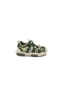 1 - BULL BOYS VELOCIRAPTOR DNCL5053 verde sandali bambino luci punta chiusa strappo tessuto