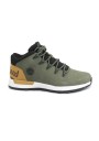 2 - TIMBERLAND 0A24BV SPRINT TREKKER leaf green verde sneaker uomo lacci scarponcino mid pelle nabuk