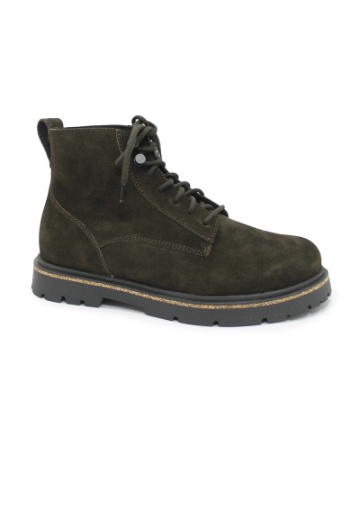 1 - BIRKENSTOCK HIGHWOOD1028931 mocca marrone scarponcino uomo lacci scarpe pelle