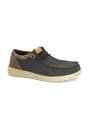 1 - HEY DUDE WALLY GRIP WOOL brown marrone scarpe uomo sneakers lacci lana