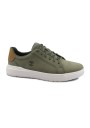 1 - TIMBERLAND A5TZD SENECA BAY deep lichen green verde scarpe uomo sneakers lacci pelle tessuto