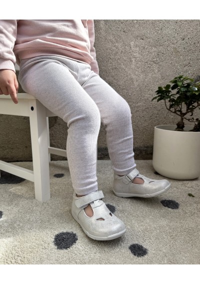 2 - BALOCCHI OVER 156149 19/22 platino oro bambina scarpe sandalo punta chiusa strappo pelle