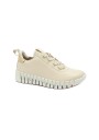 1 - ECCO 218203 GRUUV limestone panna sneakers scarpe donna lacci pelle