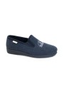 1 - GRUNLAND EZIO PA0176 blu ciabatte pantofole slip on uomo panno