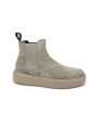 1 - FRAU 41C2 sand sabbia beatles donna scarpe stivaletti platform camoscio elastici