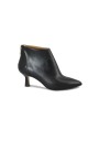 1 - ROMANO AMANDA nero stivaletti donna nappa pelle tacco zip lavorazione sacchetto