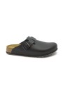 1 - BIRKENSTOCK BOSTON BS 060194 black nero ciabatta zoccolo uomo fibbie