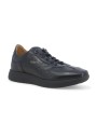 1 - MELLUSO WALK U16252W nero scarpe uomo sneakers lacci pelle