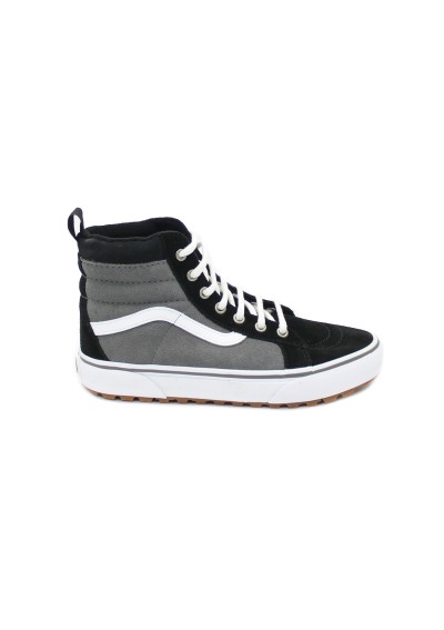 1 - VANS SK8-HI D2UN421 black grey nero grigio scarpe ragazzo unisex sneakers lacci tessuto