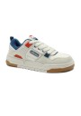 1 - ELLESSE off white  bianco blu scarpe uomo sneakers lacci pelle