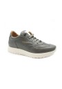 1 - MELLUSO WALK U16255W grafite scarpe uomo sneakers zeppa lacci pelle